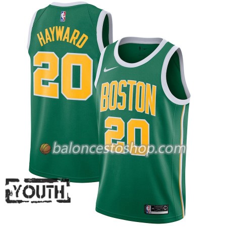 Camiseta Niños NBA Boston Celtics Gordon Hayward 20 2018-19 Nike Verde Swingman